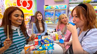 Trying EVERYTHING at Sanrio 711 Taiwan [upl. by Herta]