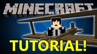 Minecraft Tutorial Building a Biplane with Flans Plane Mod [upl. by Notrab]