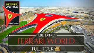 Ferrari World Abu Dhabi All Rides Tour Theme Park [upl. by Lleon]