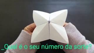 COMO FAZER ORIGAMI DA SORTE [upl. by Notsirk156]