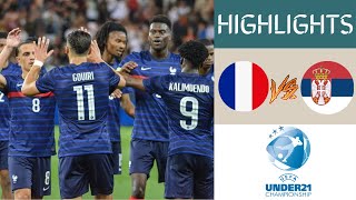 France vs Serbia UEFA U21 Championship Qualifier Extended Highlights  Group H [upl. by Yesiad]