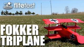 Flite Test  Fokker Triplane  REVIEW [upl. by Sivrahc497]