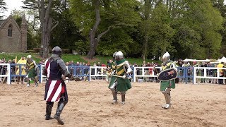 USA v Australia Knights in 5 v 5 during IMCF World Championships 2018 at Scone Palace Scotland [upl. by Bautram702]