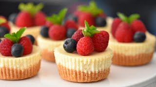 Easy Mini Cheesecakes Recipe [upl. by Valley]