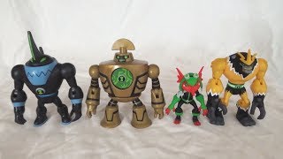 Ben 10 Action Figure Review Eatle Clockwork Jury Rigg Shocksquatch [upl. by Woodcock]