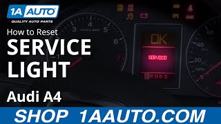 How to Reset Service Light 0409 Audi A4 [upl. by Crescint]