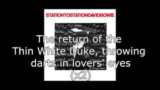 Station to Station  David Bowie  Lyrics [upl. by Adnalor]