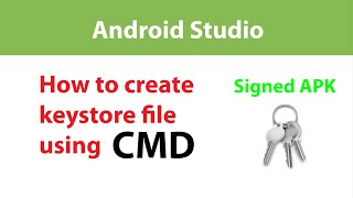 How to create keystore file for Signed APK via Keytool Command prompt CMD [upl. by Janine115]