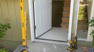 Jeld Wen Front Door Installation  Really crappy products and craftsmanship PART 1 [upl. by Oiretule955]