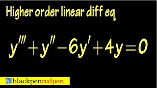 Higher order homogeneous linear differential equation using auxiliary equation sect 4237 [upl. by Rowney122]