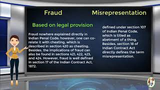 What is Difference Between Fraud amp Misrepresentation [upl. by Zaslow]