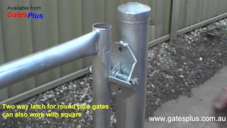 Gate Latch 2 way for round pipe and square [upl. by Amahs]