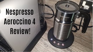 Nespresso Aeroccino 4 Milk Frother Review  Worth upgrading from the Aeroccino 3 [upl. by Bradney]