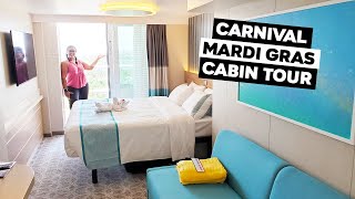 Carnival Mardi Gras Balcony Cabin Tour [upl. by Teyugn]