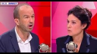 Manuel Bompard  vive altercation avec Apolline de Malherbe [upl. by Rysler430]