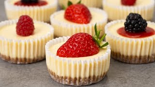 Easy Mini Cheesecakes Recipe [upl. by Sregor468]