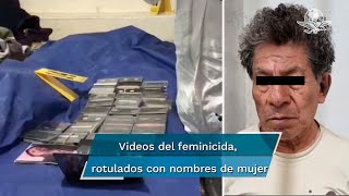 Hallan 12 celulares y 29 cassettes con videos en la casa del feminicida de Atizapán [upl. by Eilema]