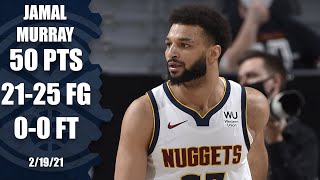 Jamal Murray sets NBA record for most points without a free throw HIGHLIGHTS  NBA on ESPN [upl. by Baiel]