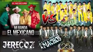 Banda machos vs banda maguey vs banda El mexicano duelo de grandes grupos de México quebradita mix [upl. by Odnumyar]