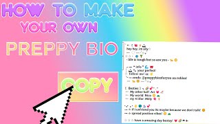 How to make your own preppy bio in roblox [upl. by Nats437]