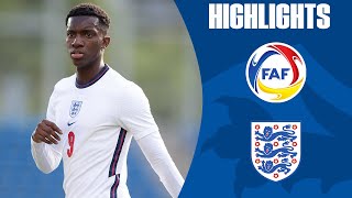 Nketiah Equals Goal Record As Young Lions Draw  Andorra U21 33 England U21  Official Highlights [upl. by Ashman]