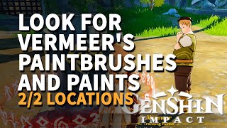 Look for Vermeers paintbrushes and paints Genshin Impact [upl. by Aihcrop]