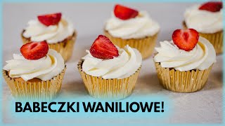 Waniliowe BABECZKI z TRUSKAWKAMI 🍓  Sugarlady [upl. by Anastos116]