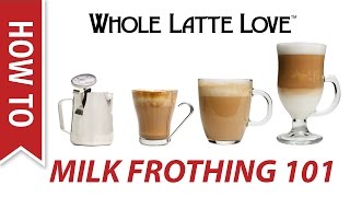 Milk Frothing for Beginners [upl. by Ecnesse]