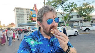 Honolulu Hawaii Boat Ride amp Eating At Dukes Waikiki Beach  Trying Leonard’s Bakery Malasada Puffs [upl. by Stutzman]