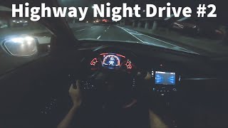 1 Hour Highway Night Driving for Sleep ASMR Relaxing 2 [upl. by Sulamith]