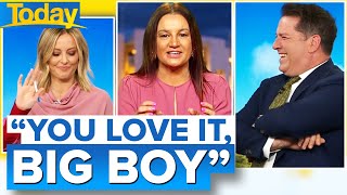 Jacqui Lambie calls out Karls ‘lovehandles’  Today Show Australia [upl. by Teuton]