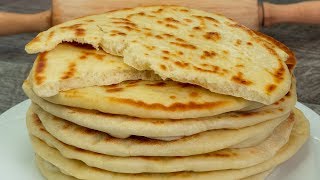 Nejjednodušší recept  domácí pita chleba Chutný TV [upl. by Nolyarb]