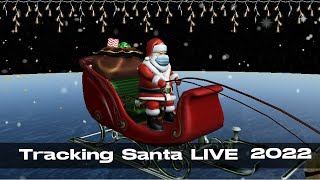 LIVE NORAD Santa Tracker 2022 [upl. by Anuahc]