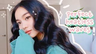 THE BEST OVERNIGHT HEATLESS WAVES 💫 HAIR TUTORIAL [upl. by Demetri]