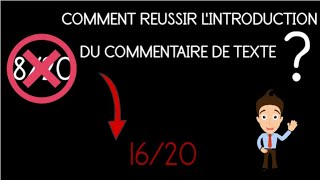 Comment rédiger lintroduction du commentaire [upl. by Galliett]