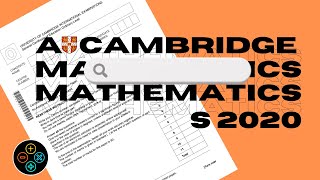 ALevel Pure Mathematics May June 2020 Paper 32 970932 [upl. by Amando]