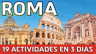 ¿Que Hacer 3 DIAS en ROMA Itinerario Completo [upl. by Blair]