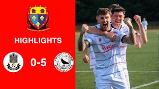 Caerleon 05 Cwmbrân Town  Gwent FA Senior cup  Quarter final highlights [upl. by Fidelio]