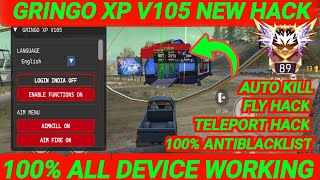 GRINGO XP V105 PLUS  OB47 FF HACK  FREE FIRE MOD MENU  GRINGO XP HACK  FF NEW HACK [upl. by Nessa]