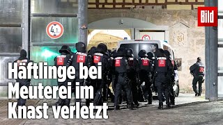 Gefängnismeuterei Polizei stürmt Knast in Thüringen  JVA Untermaßfeld [upl. by Connors31]