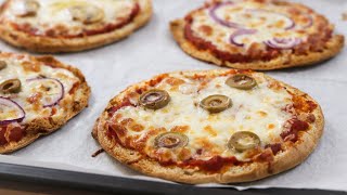 Pita Pizza Recipe  10 Minute Pizza Hack [upl. by Lerrehs]