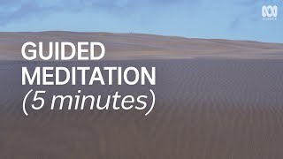 Guided Meditation For Calming The Mind 5 Minutes  Natural Mindful [upl. by Stanwinn]